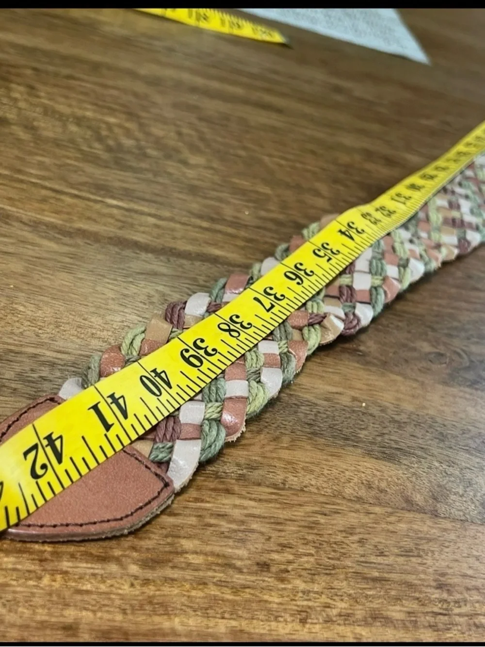 Hollister braided leather